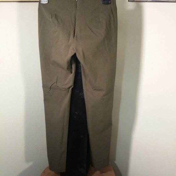 olive green stretch ankle dresspants who what wear - Picture 2 of 3